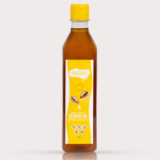 Wood pressed sesame oil